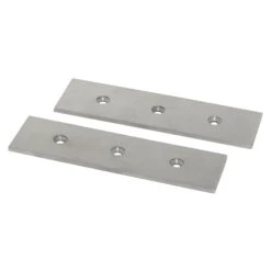 Stainless Steel Grate Magnet Frame End Plates - 180mm x 50mm (Pair)