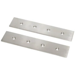 Rectangular Stainless Steel Bars for Grate Magnet Assembly - 230mm Pair